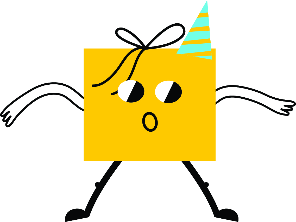 Wrappy celebrating