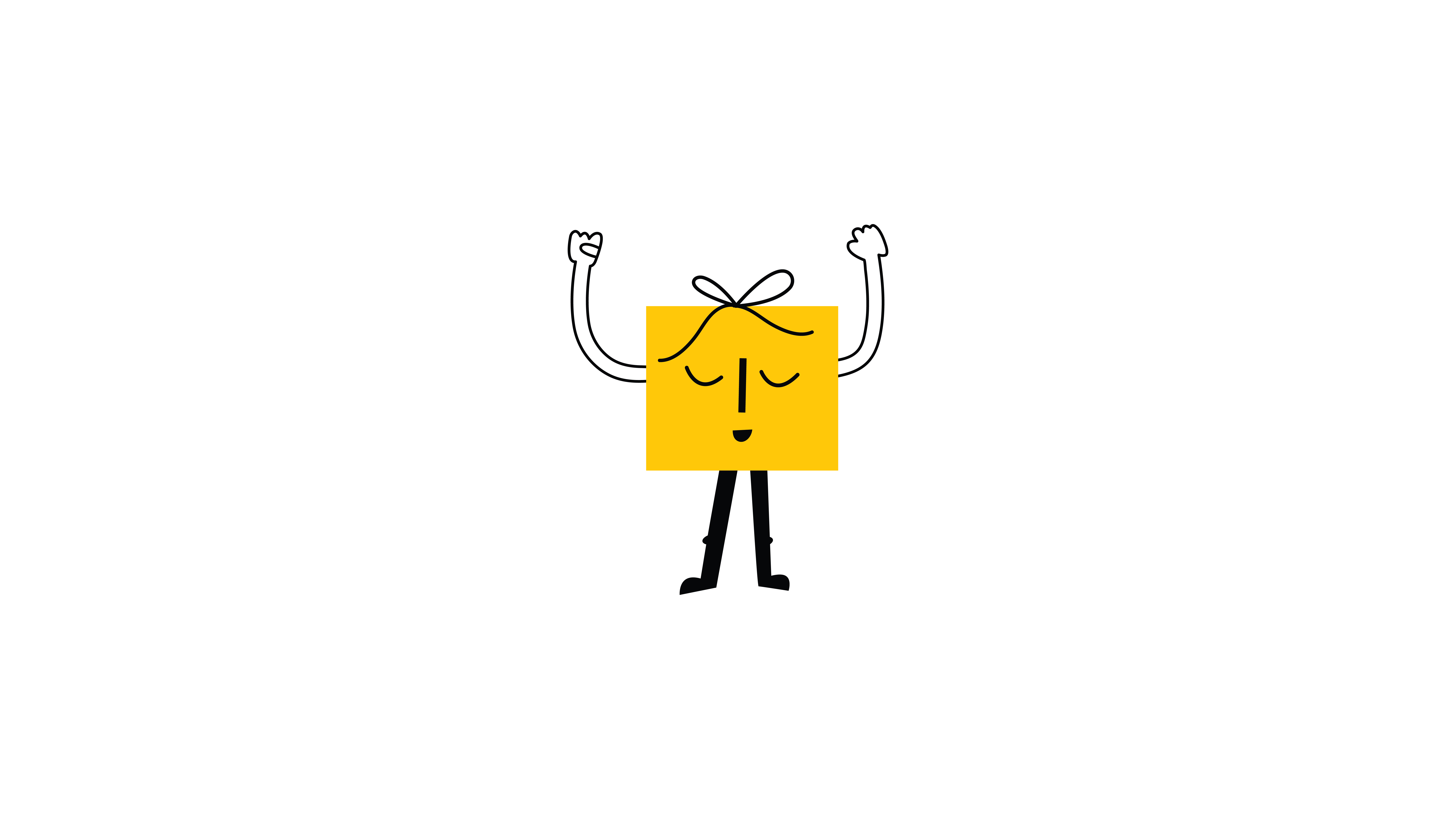 Wrappy celebrating